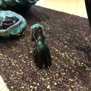 Blue Mountain pottery hound figurine